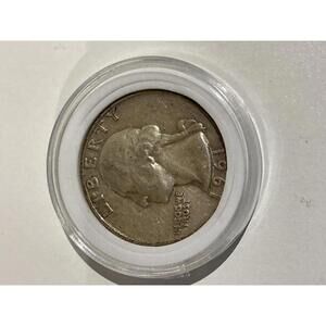 1961-D Washington Quarter – 90% Silver – Circulated Condition Denver Mint G/VG 2